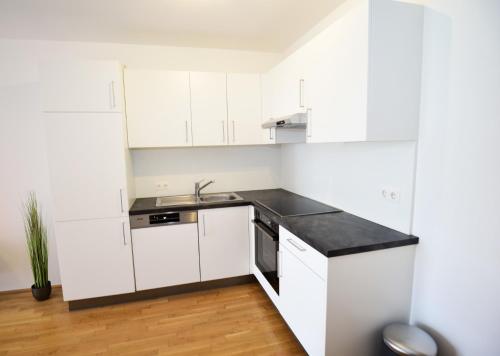Kitchen, Flataid Apartments Stadion & Messe Graz in Liebenau