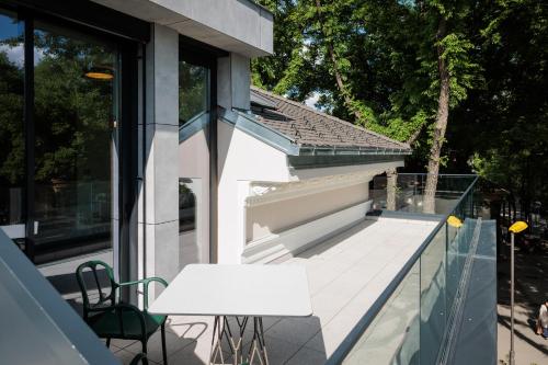 balkon/terras, Basch House 1887 Rooms, Subotica in Subotica