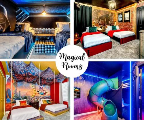 Magical Pool Home, Enchantments Theme Rooms - 9Bd 5Ba 9CG1161