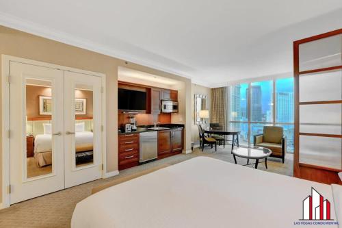 MGM Signature-18-703 Strip View Jacuzzi Studio, Las Vegas (zdjęcie 9)