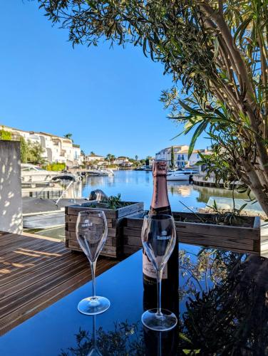 Belle marina avec ponton et piscine collective - Location saisonnière - Aigues-Mortes