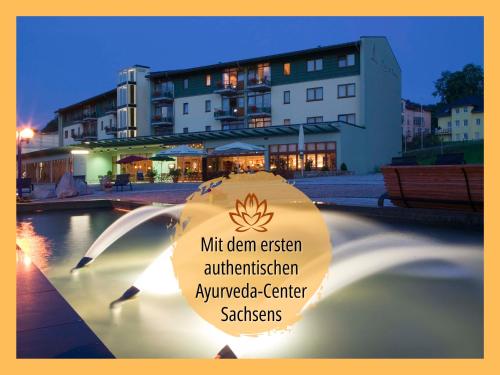 Hotel Am Kurhaus mit erstem Ayurveda Center Sachsens - direkt am Gesundheitsbad ACTINON & Kurpark in Bad Schlema, Deutschland