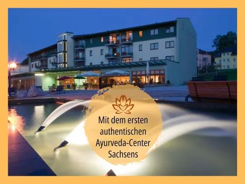 Hotel Am Kurhaus mit erstem Ayurveda Center Sachsens - direkt am Gesundheitsbad ACTINON & Kurpark in Bad Schlema, Deutschland