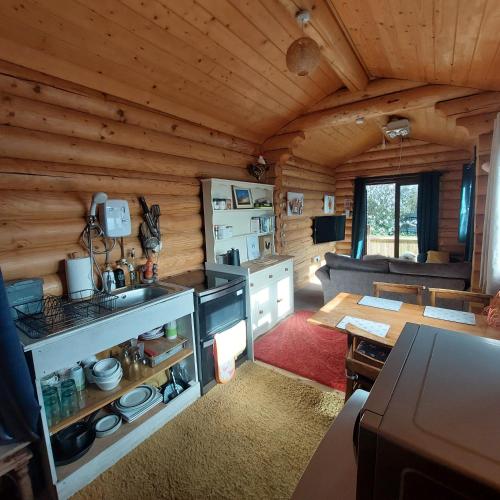 CABIN in hosts huge garden CHILD FRIENDLY with Hens Kittens firepit Marshmallows in 查靈