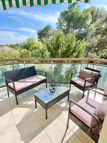 Balcony/terrace, Appartement Plage et Nature near Scarparo le Bluegreen