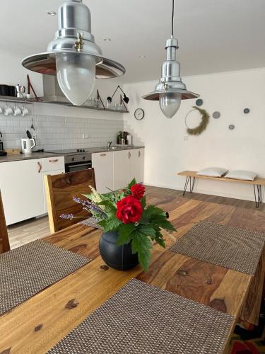 Konyha, Appartement Weiss in Essing