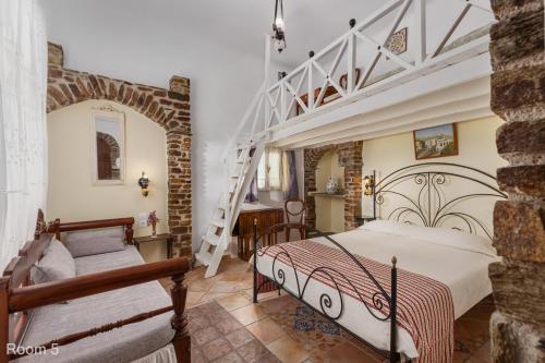 1 double bed, 1 bunk bed, 1 sofa bed