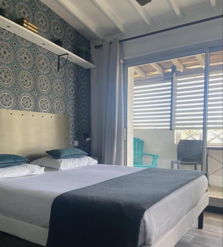 Chambre double avec 1 ou 2 lits, vue sur le jardin