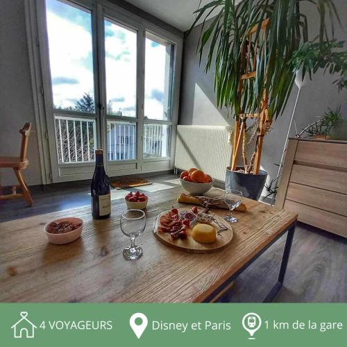 Appartement familial F3, proche Disney, avec parking - Location saisonnière - Lagny-sur-Marne