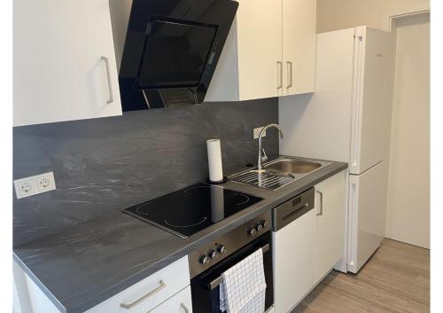 Kitchen, Kegelspiel Apartments in Eiterfeld