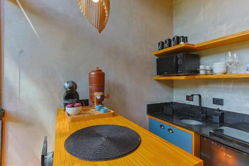 Kitchen, Cabana Suspensa na Natureza - Regiao Turistica in Parque Rancho Alegre