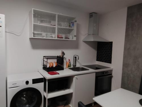廚房, Ferienwohnung Rhein-Main II in 美茵河畔富樂紳