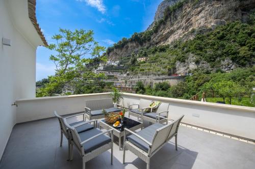 ระเบียง/ชานเรือน, Luxury Villa Donna Rachele in อมัลฟี
