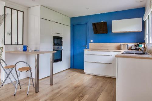 廚房, Maison pour 8 sur la Riviera Bretonne in 拿伏爾富埃南