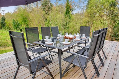 陽台/露台, Maison pour 8 sur la Riviera Bretonne in 拿伏爾富埃南