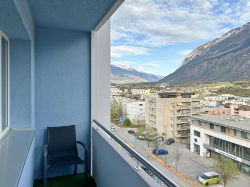 Erkély/terasz, Nonanteneuf appart hōtel Sierre - contactless check-in (Nonanteneuf appart hotel Sierre - contactless check-in) in Sierre