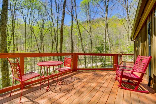 Creekside Cabin with Deck by Hiking Trails and Fishing