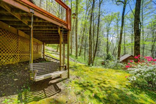 Creekside Cabin with Deck by Hiking Trails and Fishing