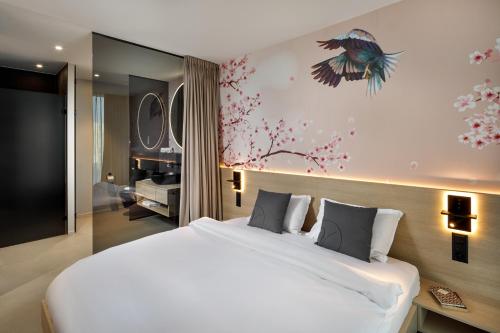 1 double bed
