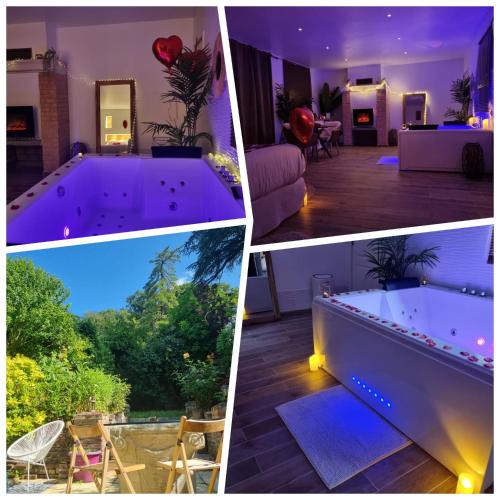 Levasion romantique loft jacuzzi et jardin privatif à 20 minutes de Paris et 10 minutes Stade de France Wifi Netflix