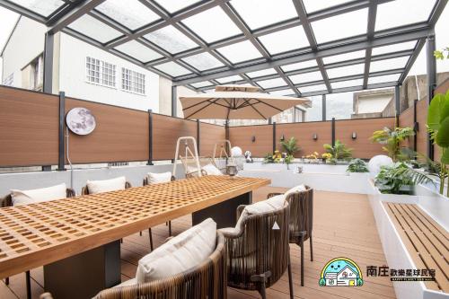 Balkon/terasa, Happy Planet B&B Miaoli in Okrožje Nanzhuang