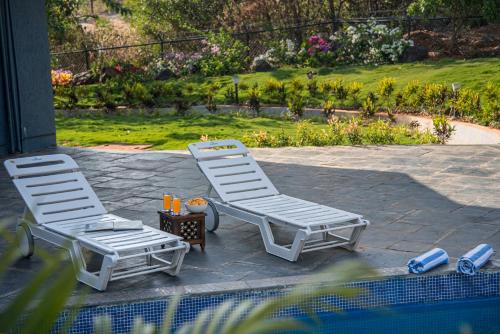 SaffronStays Caramelo - a private swimming pool villa nestled amidst beautiful landscaping and gardens in Lavasa