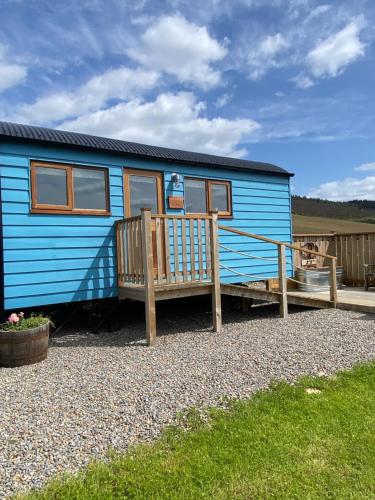 A szálláshely kívülről, Ledmacoy Shepherds Huts in Aboyne