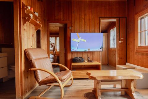 Общ салон/телевизионна зона, Charmant Chalet dans la montagne proche de Verbier in Vollèges