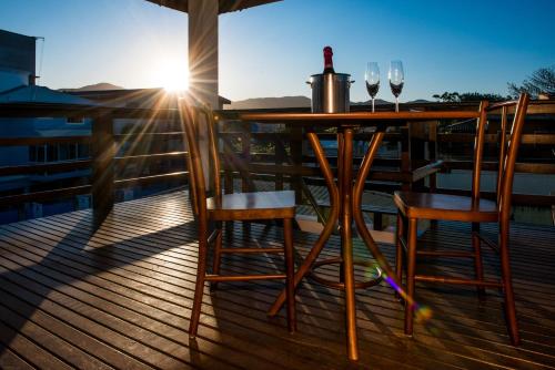 Balcony/terrace, Pousada Mar Do Leste in Barra da Lagoa Beach