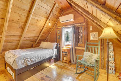 Rustic Searsport Cabin Loft and Sunroom on 10 Acres