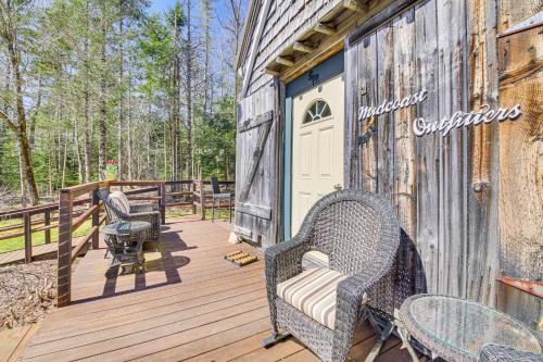 Rustic Searsport Cabin Loft and Sunroom on 10 Acres