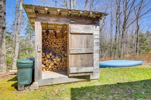 Rustic Searsport Cabin Loft and Sunroom on 10 Acres