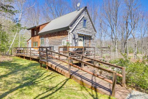 Rustic Searsport Cabin Loft and Sunroom on 10 Acres