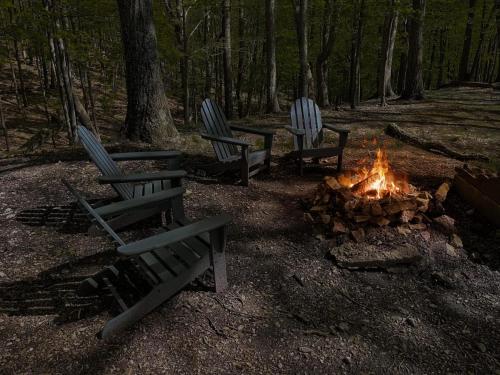 Hot Tub, Large Deck, WiFi, Fire Pit at Chalet Cabin detail