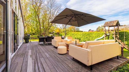Balcony/terrace, Spa house in Camperduin
