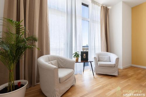 PINEAPPLE APARTMENTS - Penthouse am Zwinger - 162qm - 1x free parking, Drážďany (fotografie 6)