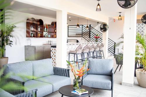 Bar/ Salón, The West House Boutique Hotel in San Ignacio