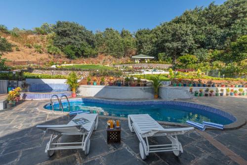 SaffronStays Caramelo - a private swimming pool villa nestled amidst beautiful landscaping and gardens in Lavasa