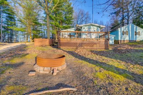 Cottage with Deck and Bluff Lake Views Walk to Beach!