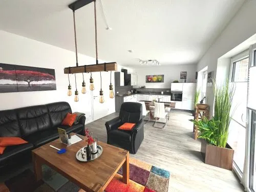 "Royal Gala" Meppen Ebenerdig 84 qm Carport Terrasse Neubau Free WIFI 2 Schlafzimmer bis 4 Personen Einbauküche in Meppen, Deutschland