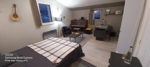 1 queen bed, 1 sofa bed