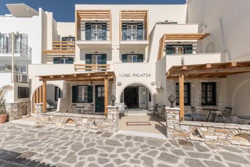 A szálláshely kívülről, Hotel Palatia in Naxos Sziget
