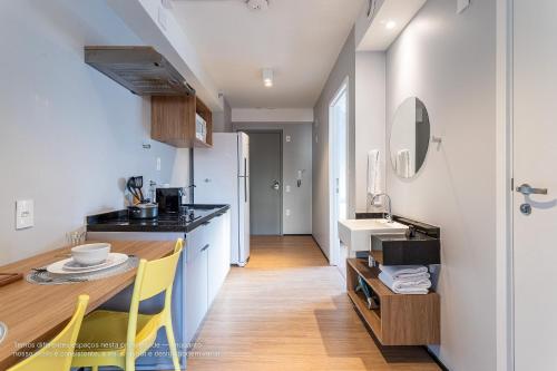 ห้องครัว, Share Perdizes by Viva - Apto com otima area comum perto do Allianz Parque e a passos da PUC in เปร์ดิเซส