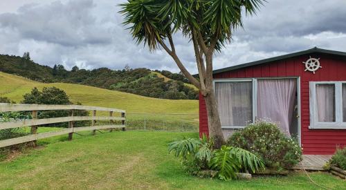 Viesnīcas āriene, Dream Weavers Farm Cabin in Waikare