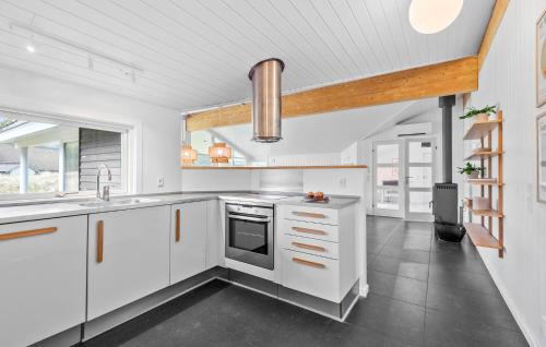 Kitchen, Beautiful Home In Blavand With Kitchen in Vejers Strand