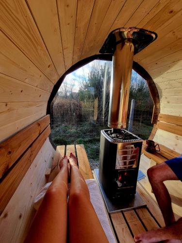 Sauna, Domki Żabiniec (Domki Zabiniec) in Łopuszno