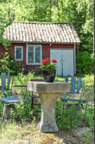 trädgård, Charmigt äldre hus, laddbox 16kw, 5 bil-minuter till bad (Charmigt aldre hus, laddbox 16kw, 5 bil-minuter till bad) in Lommeland