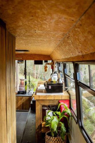 Bus & Hot Tub Secluded Eco Forest Retreat in Kempton