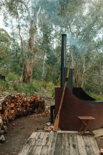 Bus & Hot Tub Secluded Eco Forest Retreat in Kempton