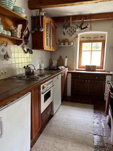 virtuve, Forsthartl 7 Landhausurlaub in Neunagelberga